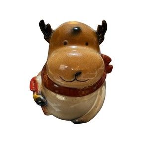 Christmas Reindeer Jar-Perfect to store small treats or cocoa!